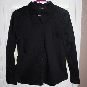 Apt 9 Black Button Down Dress Shirt